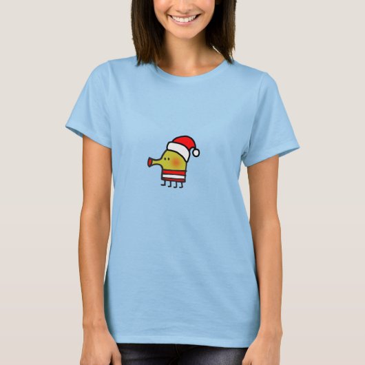 Doodle Jump Père Noël T-Shirt (Devant)
