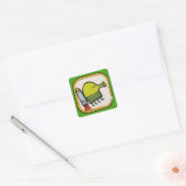 Doodle Jump-pictogram Vierkante Sticker (Envelop)