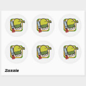 Doodle Jump Ronde Sticker (Vel)