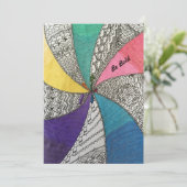 Doodle-kaart Feestdagenkaart (Staand voorkant)