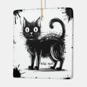 doodle keramisch ornament (Links)