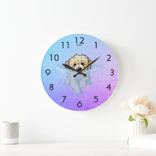 Doodle KiniArtMoji Goldendoodle Grande horloge