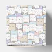 Doodle Kitten Faces Pattern Bedankdoosjes (Bovenkant)