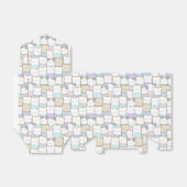 Doodle Kitten Faces Pattern Bedankdoosjes (Uitgevouwen)