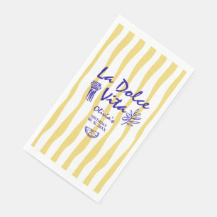 Doodle La Dolce Vita verjaardag voor elke leeftijd Servet