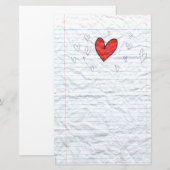 Doodle-laptoppapier Briefpapier (Voorkant / Achterkant)