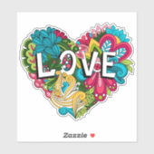 Doodle Liefde Stickers (Vel)