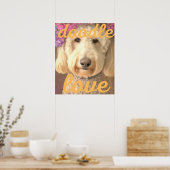 Doodle-liefdeshond Poster (Keuken)