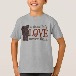 Doodle Love doet nooit mislukken - Chocolate Golde T-shirt