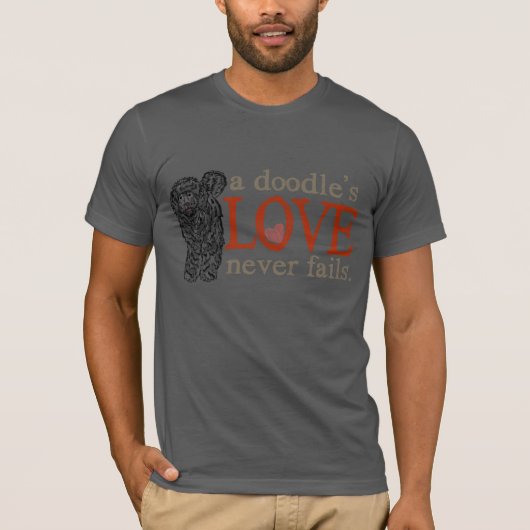 Doodle Love is nooit mislukt - Black Goldendoodle T-shirt (Voorkant)