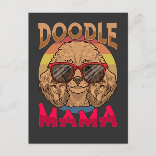 Doodle Mama Dog Owner Goldendole Lover Briefkaart (Voorkant)