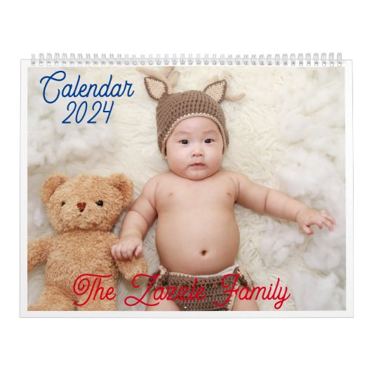 Doodle mignon & Friendly Baby Wall Calendrier 2024 (Protection)