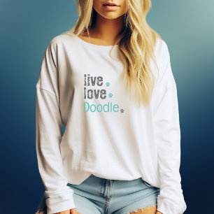Doodle Mom Live Love T-shirt met lange mouwen