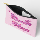 Doodle Mom Pink Hearts Personalized Name Etui (Open)