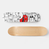 Doodle Monsters Skateboard (Horizontaal)