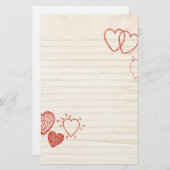 Doodle Notepad Love Letter Briefpapier (Voorkant / Achterkant)