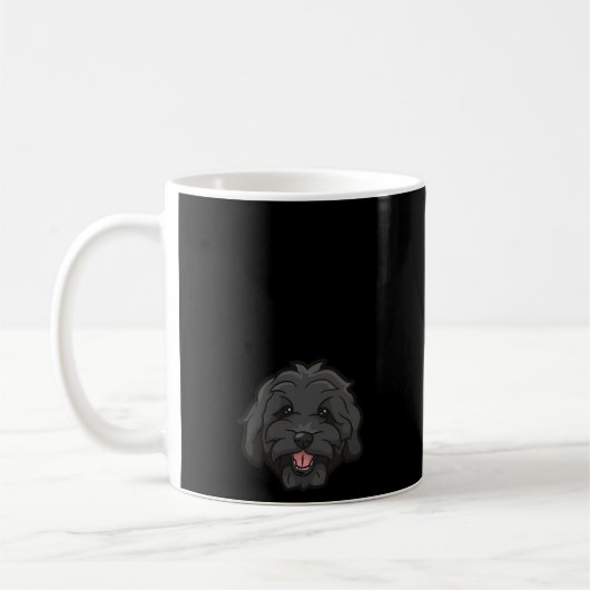 Doodle Oma Zwart Goldendoodle Koffiemok (Links)