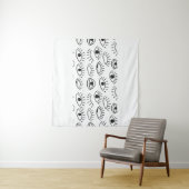 Doodle oog, naadloos patroon. wandkleed (In Situ (horizontaal))