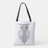 Doodle Owl 2 Tote Bag (Achterkant)