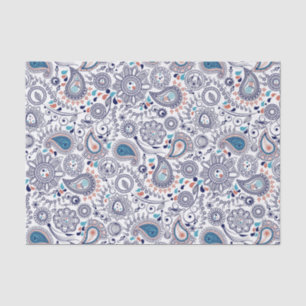 Doodle Paisley Pattern Tissuepapier
