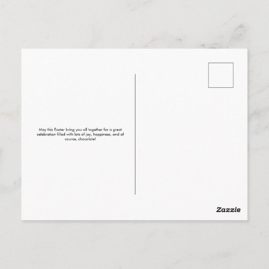 doodle Pasen Briefkaart (Achterkant)