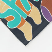 Doodle-patroon in de ruimte fleece deken (Hoek)