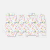 Doodle patroon pastel schaduw bedankdoosjes (Uitgevouwen)