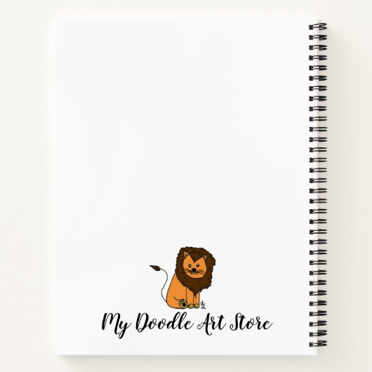 Doodle Pattern Spiral Notitieboek (Achterkant)