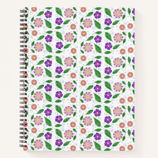 Doodle Pattern Spiral Notitieboek (Voorkant)