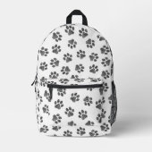 Doodle Paws, Dog Paws, Black Paws Bedrukte Rugzak (Voorkant)