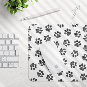 Doodle Paws, Dog Paws, Black Paws Muismat