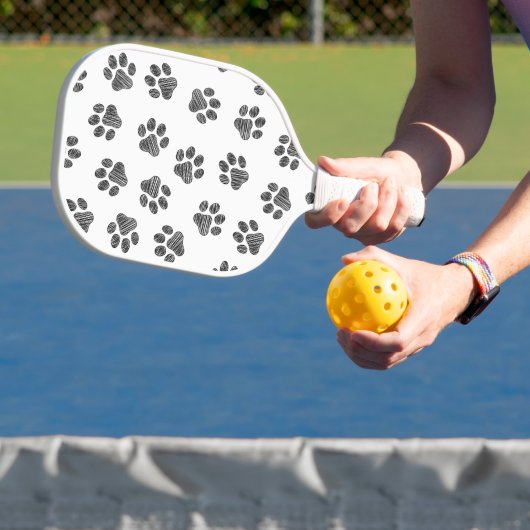 Doodle Paws, Dog Paws, Black Paws Pickleball Paddle (Insitu)