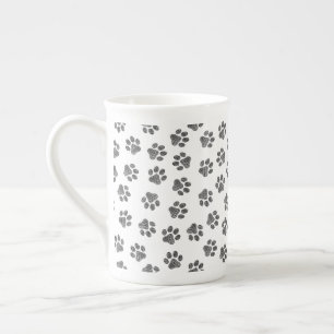 Doodle Paws, Dog Paws, Black Paws Porselein Kop