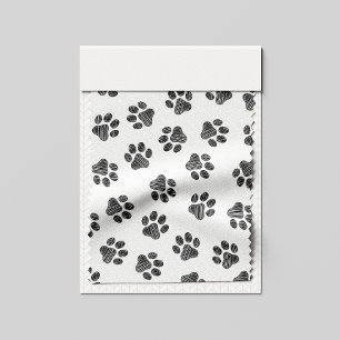 Doodle Paws, Dog Paws, Black Paws Stof