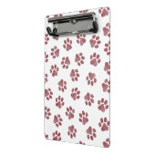 Doodle Paws, Dog Paws, Bourgogne Paws Mini Klembord (Angled2)