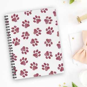 Doodle Paws, Dog Paws, Bourgogne Paws Notitieboek