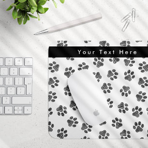 Doodle Paws, Dog Paws, Cat Paws, Black Paws Muismat