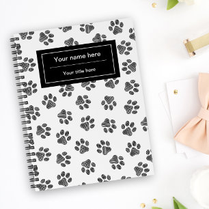 Doodle Paws, Dog Paws, Cat Paws, Black Paws Notitieboek