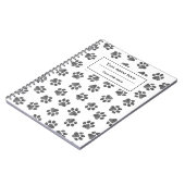 Doodle Paws, Dog Paws, Cat Paws, Black Paws Notitieboek (Linkerzijde)