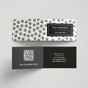 Doodle Paws, Dog Paws, Cat Paws, Black Paws Visitekaartjes