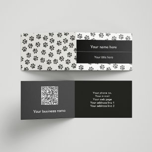 Doodle Paws, Dog Paws, Cat Paws, Black Paws Visitekaartjes