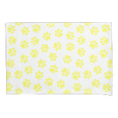 Doodle Paws, Dog Paws, Gele Paws Kussensloop (Voorkant)