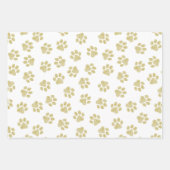 Doodle Paws, Dog Paws, Gouden Paws Inpakpapier Vel (Voorkant)