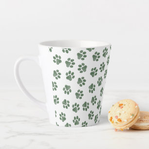 Doodle Paws, Dog Paws, Groene Paws Latte Mok