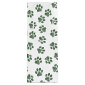 Doodle Paws, Dog Paws, Groene Paws Wijn Cadeautas (Voorkant)
