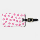 Doodle Paws, Dog Paws, Pink Paws Bagagelabel (Voorkant horizontaal)