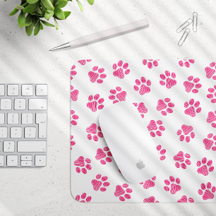 Doodle Paws, Dog Paws, Pink Paws Muismat