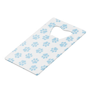 Doodle Paws, Hondenpoten, Baby Blue Paws Kredietkaart Flessenopener