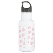 Doodle Paws, Hondenpoten, Baby Roze Pootjes Waterfles (Achterkant)