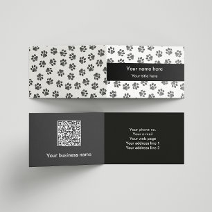 Doodle Paws, Hondenpoten, Kattenpoten, Zwarte Poot Visitekaartjes